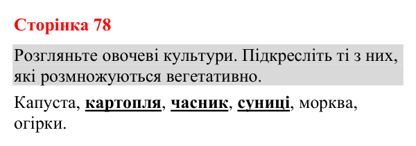 Відповідь до додаткового завдання (с. 78) з біології для 9 класу (Кулініч, 2026): Нестатеве розмноження