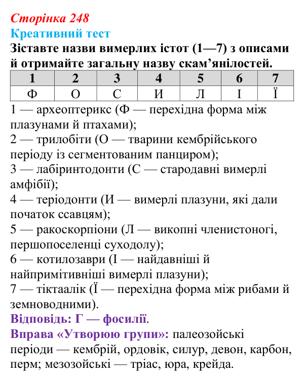 Відповідь до завдання 2 «Саморозвитку» (§ 14.1, с. 248) з біології для 9 класу, Соболь 2026: Походження живої природи...