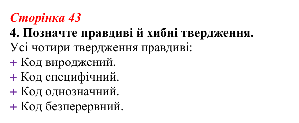 Відповідь до завдання 4 (с. 43) з біології для 9 класу, Тагліна 2026, робочий зошит: Молекулярна генетика, подвоєння ДНК...