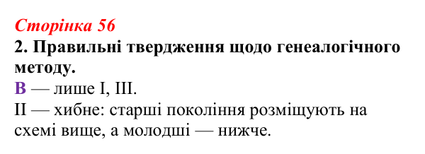 Відповідь до завдання 2 (с. 56) з біології для 9 класу, Тагліна 2026, робочий зошит: Генетика людини