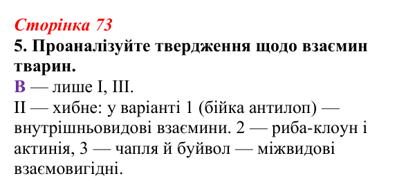 Відповідь до завдання 5 (с. 73) з біології для 9 класу, Тагліна 2026, робочий зошит: Популяція, екологічні стратегії...