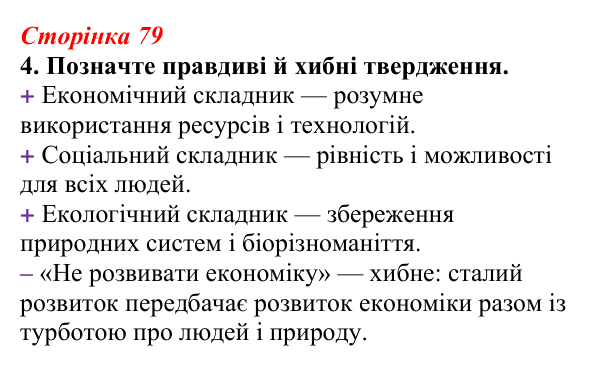 Відповідь до завдання 4 (с. 79) з біології для 9 класу, Тагліна 2026, робочий зошит: Екологічні проблеми, охорона природи