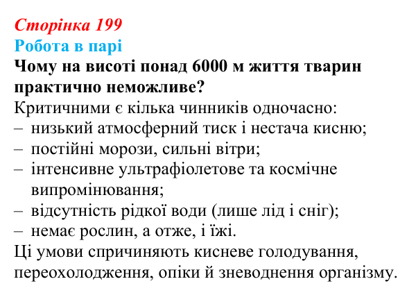Відповідь до роботи в парі (с. 199) з біології для 9 класу, Тагліна 2026: Біосфера як глобальна екосистема