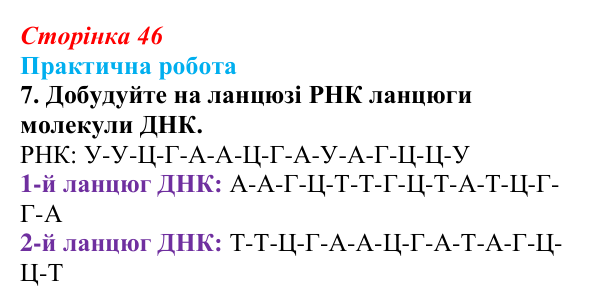 Відповідь до практичної роботи, завдання 7 (с. 46) з біології для 9 класу, Тагліна 2026: Структура та біологічні функції...
