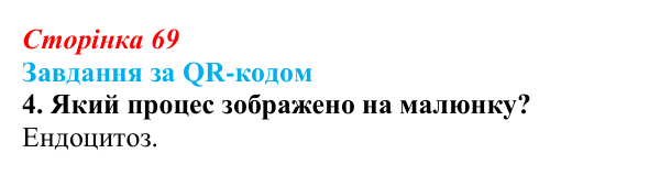 Відповідь до завдання за QR-кодом, завдання 4 (с. 69) з біології для 9 класу, Тагліна 2026: Транспорт речовин крізь...