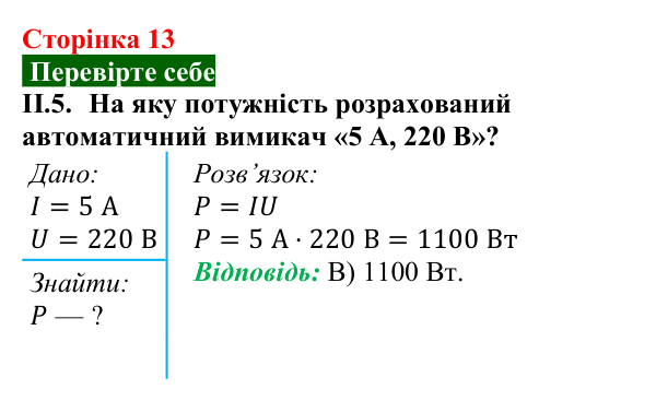 Відповідь до завдання ІІ.5 (с. 13) з фізики для 9 класу (Максимович, 2026): Інформаційна мапа вивченого у 8 класі