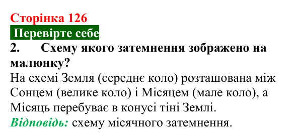 Відповідь до завдання 2 (с. 126) з фізики для 9 класу (Максимович, 2026): Світловий промінь. Закон прямолінійного...
