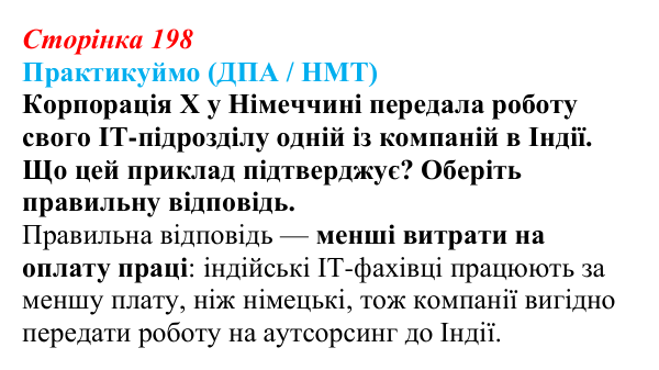 Відповідь до завдання ДПА / НМТ § 29 (с. 198) з географії для 9 класу (Запотоцький, 2026): Наука та ІТ-індустрія
