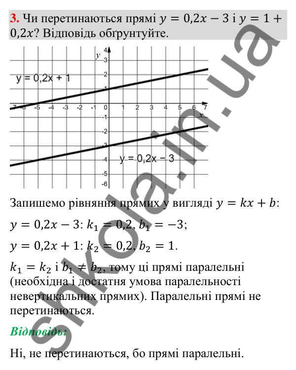 Готуємося до перевірки знань № 3, завдання 3 Відповідь до завдання 3 «Готуємося до перевірки знань» № 3 (с. 136) з геометрії для 9 класу (Мерзляк, 2026)