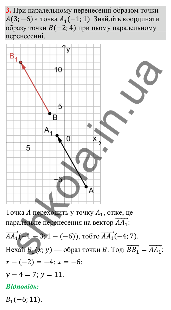 Готуємося до перевірки знань № 5, завдання 3 Відповідь до завдання 3 «Готуємося до перевірки знань» № 5 (с. 248) з геометрії для 9 класу (Мерзляк, 2026)