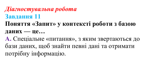 Відповідь до завдання 11 діагностувальної роботи з інформатики для 9 класу, Біос 2026