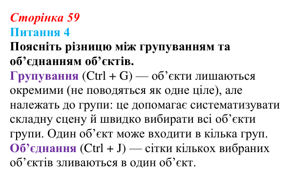 Відповідь до питання 4 (с. 59) з інформатики для 9 класу, Бондаренко 2026: Редагування форми об’єкта. Модифікатори