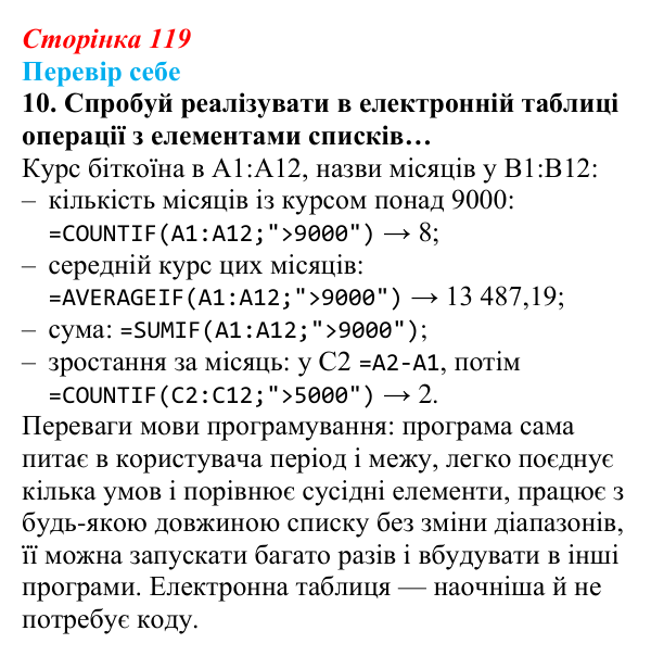 Відповідь до завдання «Перевір себе» 10 (с. 119) з інформатики для 9 класу, Коршунова 2026: Операції з елементами списку...
