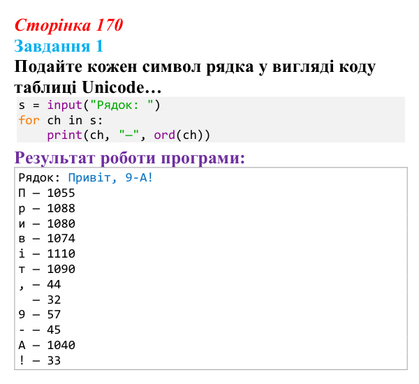 Відповідь до завдання 1 (с. 170) з інформатики для 9 класу, Тріщук 2026: Шифрування: шифр Цезаря