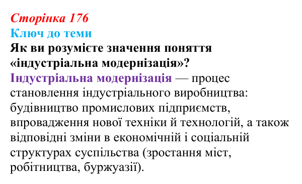 Сторінка 176, питання 2 Відповідь до питання 2 на с. 176 (§ 24) з історії України для 9 класу, Хлібовська 2026: Суспільно-політичне життя...
