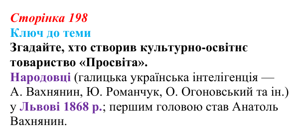 Сторінка 198, питання 1 Відповідь до питання 1 на с. 198 (§ 28) з історії України для 9 класу, Хлібовська 2026: Економічне становище...