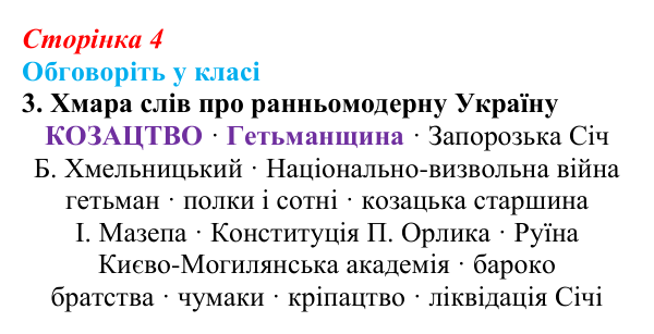 Відповідь до завдання «Обговоріть у класі» 3 § 1 (с. 4) з історії України для 9 класу, Пометун 2026: Новий час і «довге...