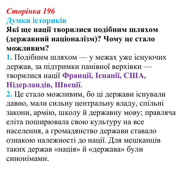 Відповідь до питання 2 на с. 196 (§ 36) з інтегрованого курсу історії для 9 класу, Щупак 2026: Німеччина: від...