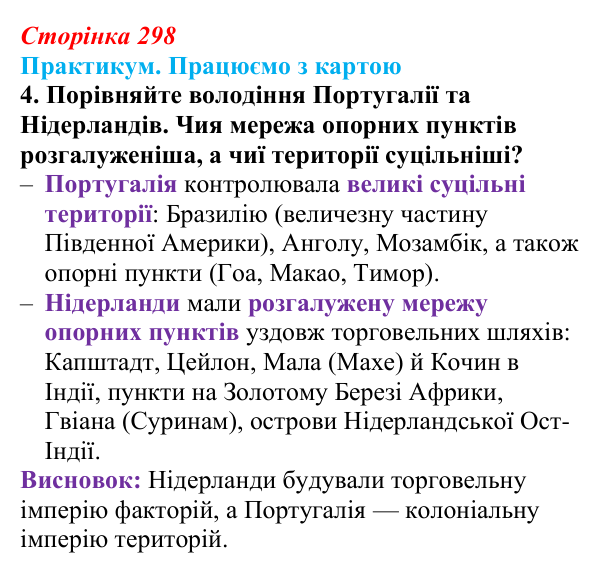 Сторінка 298, практикум, карта Ґ, завдання 4 Відповідь до завдання 4 до карти Ґ практикуму (с. 298, § 55) з історії: Україна і світ для 9 класу, Васильків 2026 ч.2...