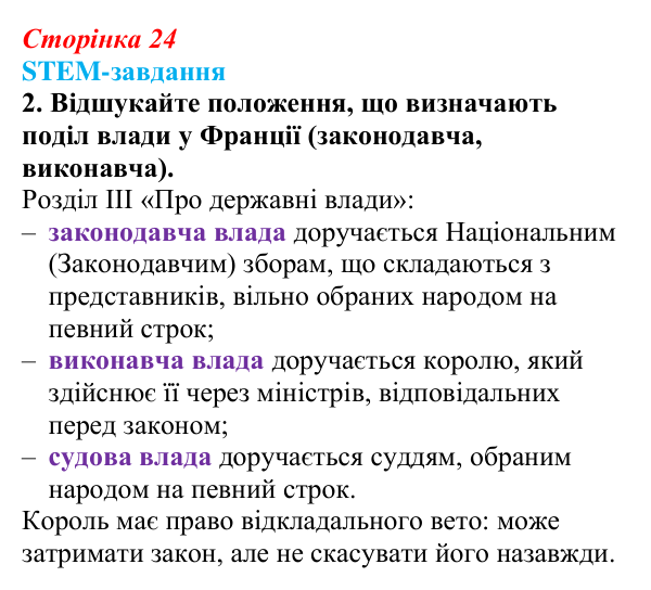 Відповідь до завдання 2 («STEM-завдання») § 3 (с. 24) з історії «Україна і світ» для 9 класу, Васильків 2026: Велика...