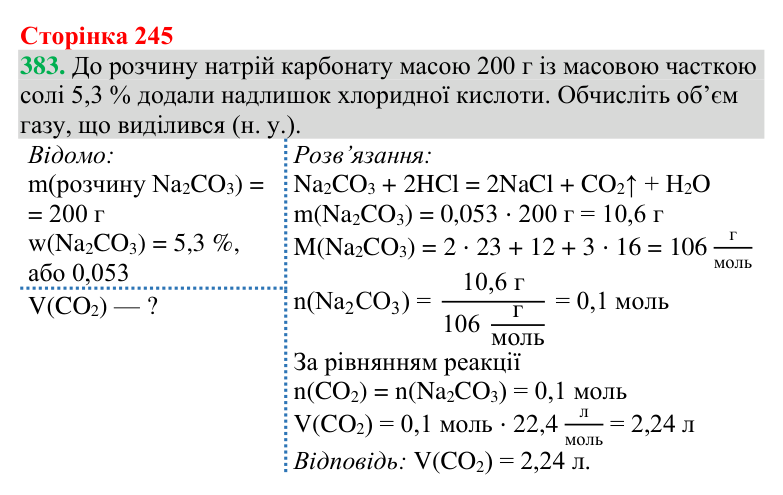 №383 Відповідь до завдання 383 (с. 245) з хімії для 9 класу (Григорович, 2026): Способи одержання оксидів, кислот, основ і солей