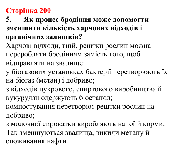 Відповідь до завдання 5 (с. 200) з хімії для 9 класу (Мідак, 2026): Вуглеводи: моносахариди