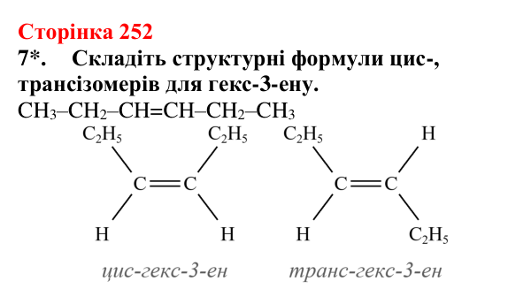 Відповідь до завдання 7 (с. 252) з хімії для 9 класу (Мідак, 2026): Класифікація органічних сполук. Класифікація хімічних...