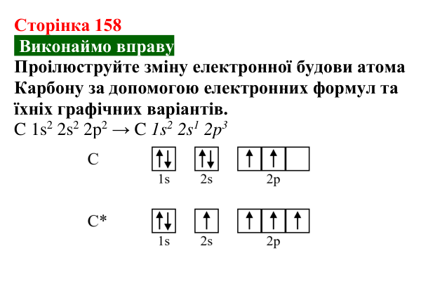 Сторінка 158, вправа Відповідь до вправи (с. 158) з хімії для 9 класу (Попель, 2026): Вуглеводні. Метан