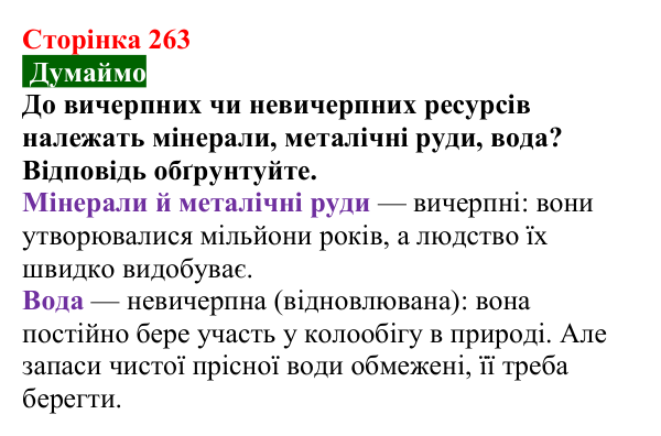 Сторінка 263, думаймо (1) Відповідь до завдання «Думаймо» (с. 263) з хімії для 9 класу (Попель, 2026): Природні та синтетичні органічні сполуки
