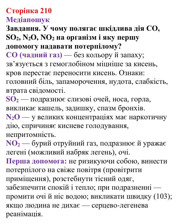 Відповідь до завдання рубрики «Медіапошук» (с. 210) з хімії для 9 класу (Ярошенко, 2026): Різноманітність, класифікація...