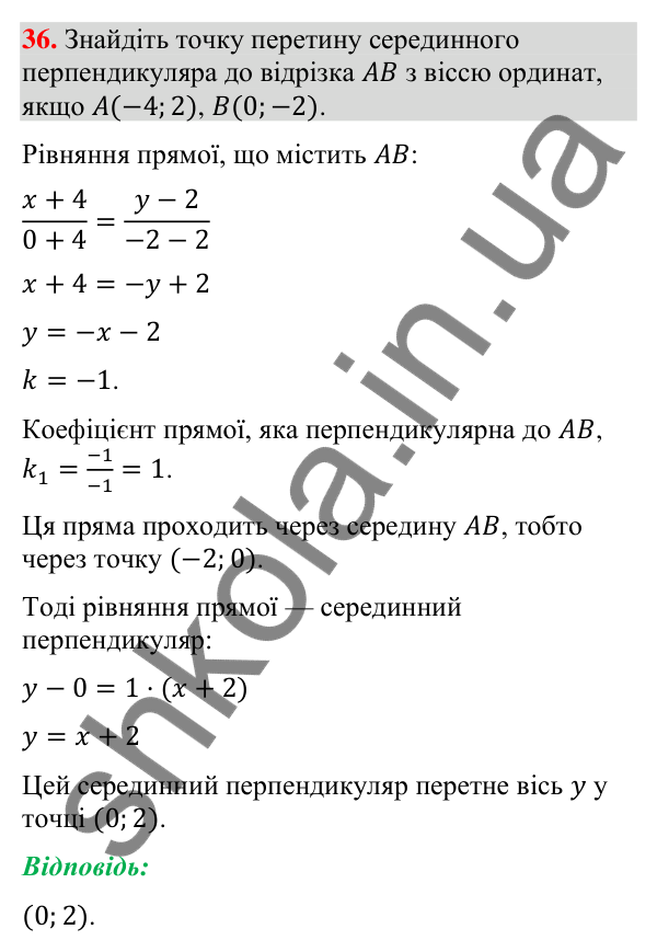Завдання 36 для повторення теми 1 Відповідь до завдання 36 (с. 53) для повторення теми 1 з математики для 9 класу (Істер, 2026)