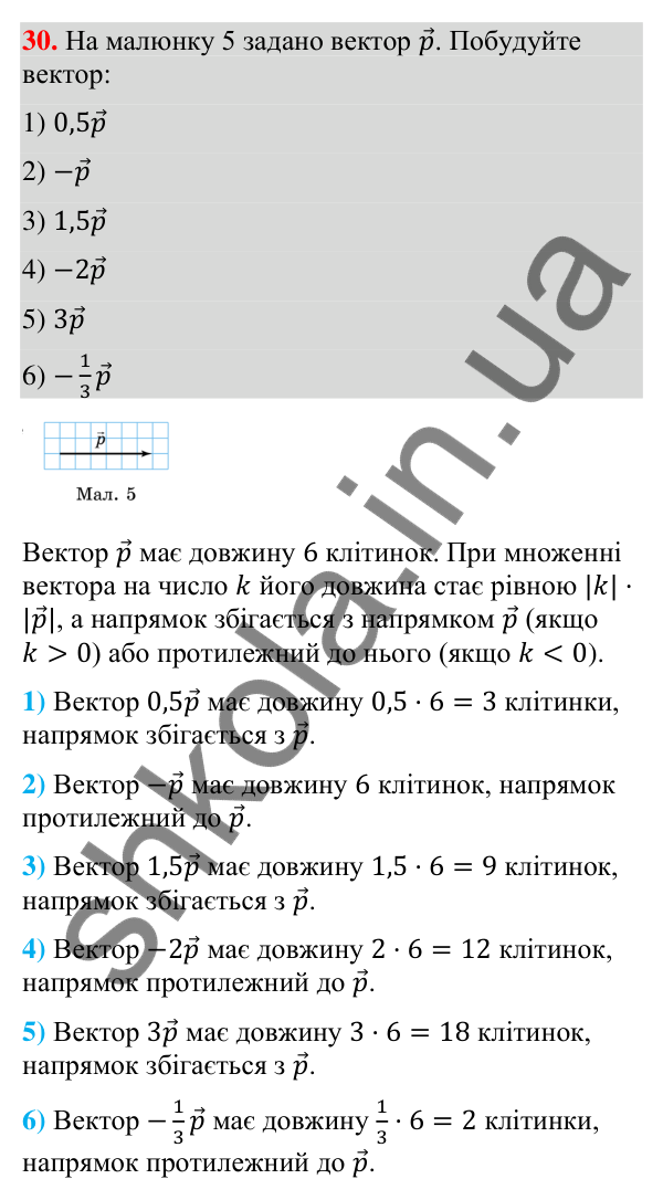 Завдання 30 для повторення теми 3 Відповідь до завдання 30 (с. 157) для повторення теми 3 з математики для 9 класу (Істер, 2026)