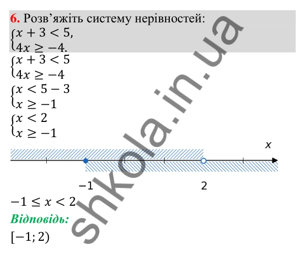 Відповідь до завдання 6 (с. 114) для перевірки знань до § 6-12 з математики для 9 класу (Істер, 2026)