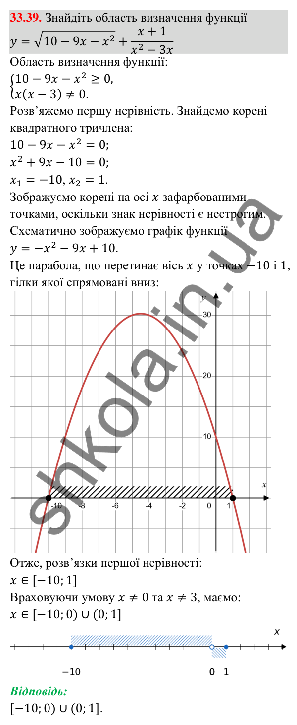 Відповідь до завдання 33.39 (с. 81) з математики для 9 класу (Істер, 2026): Арифметична прогресія та її властивості