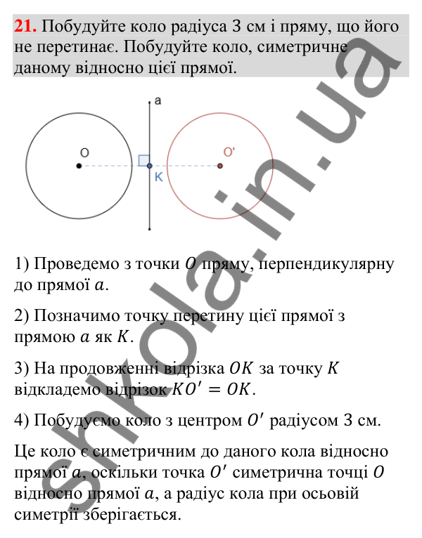 Відповідь до завдання 21 (с. 157) для повторення теми 9 з математики для 9 класу (Істер, 2026)