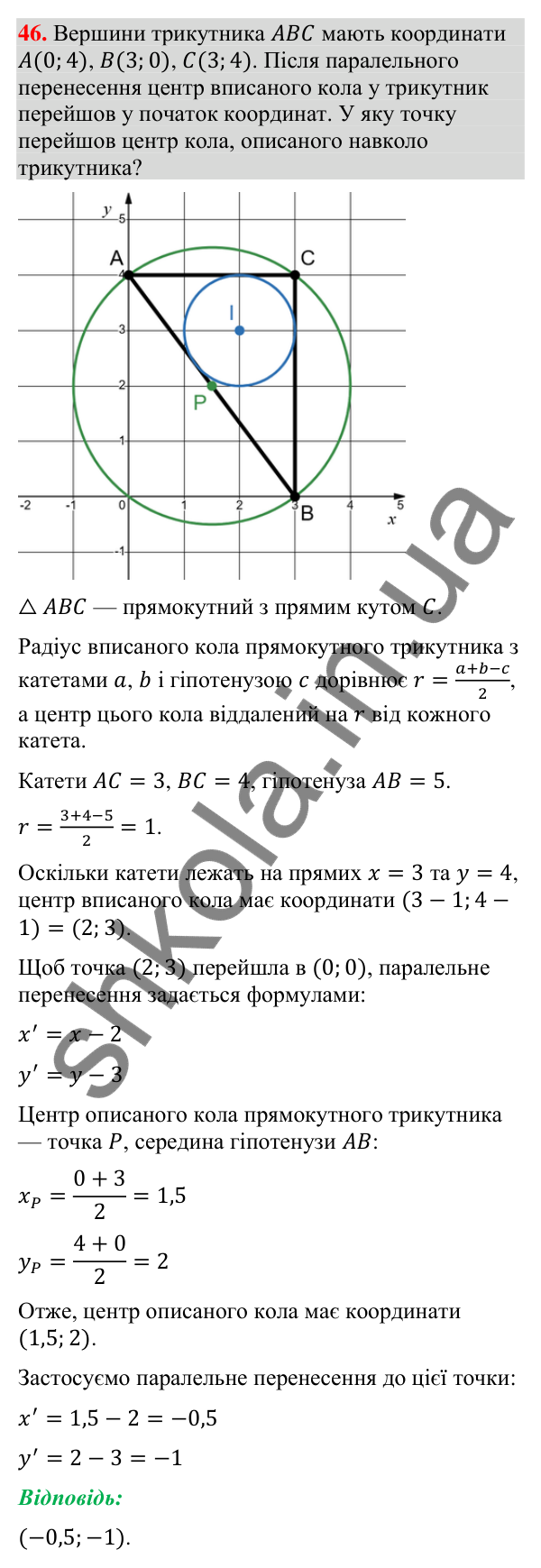 Завдання 46 для повторення теми 9 Відповідь до завдання 46 (с. 159) для повторення теми 9 з математики для 9 класу (Істер, 2026)