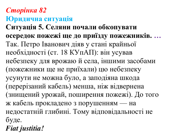 Відповідь до ситуації 5 практикуму 1 (с. 82) з правознавства для 9 класу, Васильків 2026