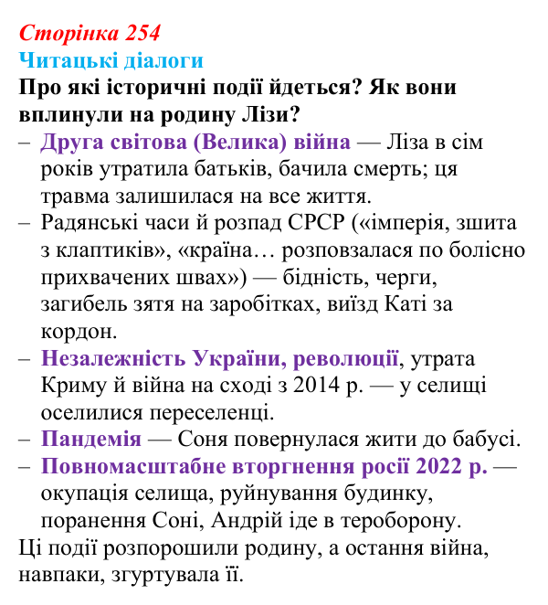 Відповідь до запитання 2 (с. 254) з української літератури для 9 класу, Яценко 2026: О. Михед, «Котик, Півник, Шафка»