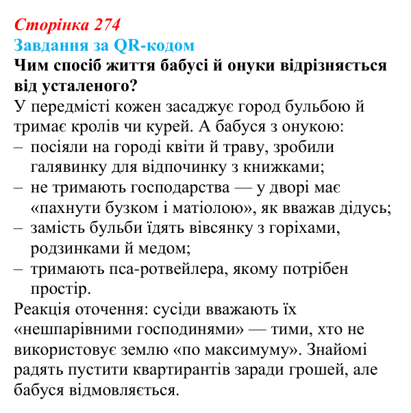 Відповідь до запитання 6 (с. 274) з української літератури для 9 класу, Яценко 2026: О. Думанська, «Школярка з передмістя»
