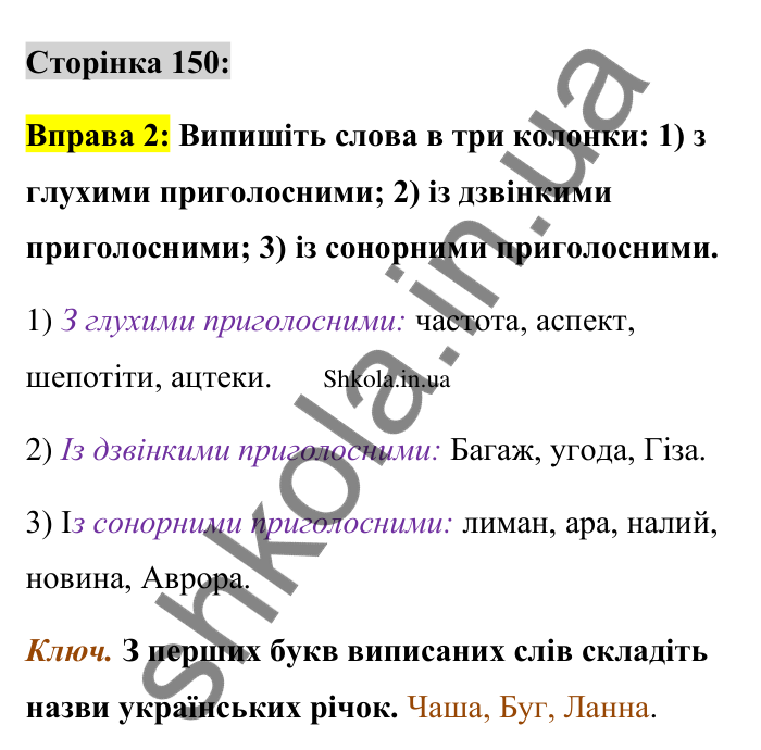 Відповідь до вправи 2 сторінка 150 ГДЗ Українська мова 9 клас Авраменко 2026