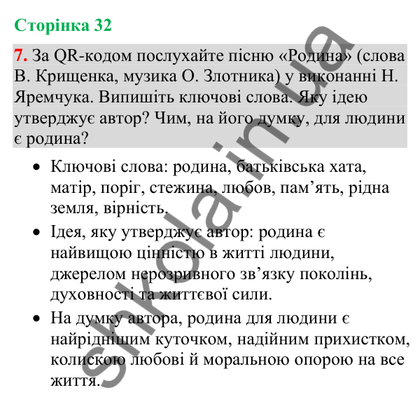 Відповідь до вправи 7 (§ 9, с. 32) з української мови для 9 класу (Голуб, 2026): Складне речення з безсполучниковим зв’язком