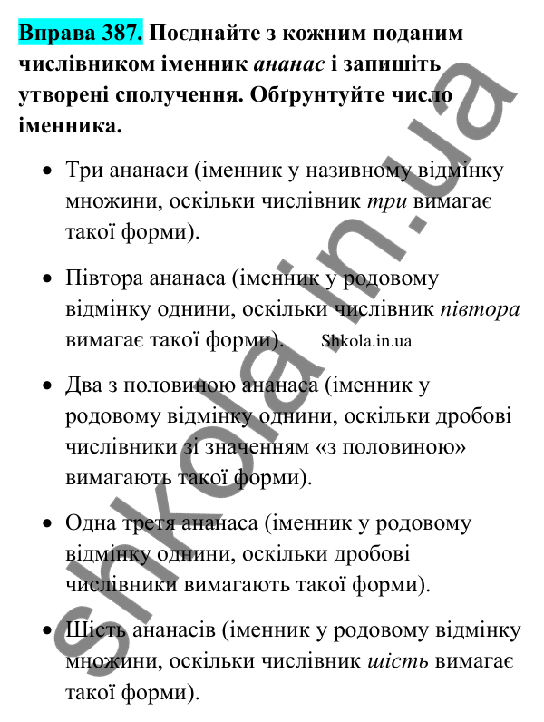 Відповідь до вправи 387 (с. 193) з української мови для 9 класу (Заболотний, 2026): Граматичні помилки з порушенням морфологічних норм