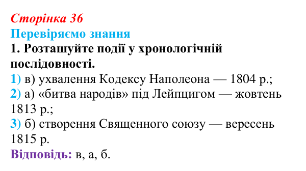 Відповідь до завдання 1 § 4 (с. 36) зі всесвітньої історії для 9 класу, Ладиченко 2026: Консульство та Імперія у Франції