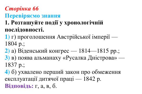 Відповідь до завдання 1 § 9 (с. 66) зі всесвітньої історії для 9 класу, Ладиченко 2026: Австрійська імперія доби Клеменса...