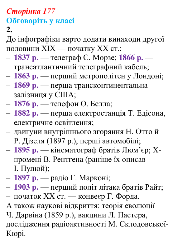 Відповідь до завдання «Обговоріть у класі» 2 інтегрованого узагальнення зі всесвітньої історії для 9 класу, Пометун 2026