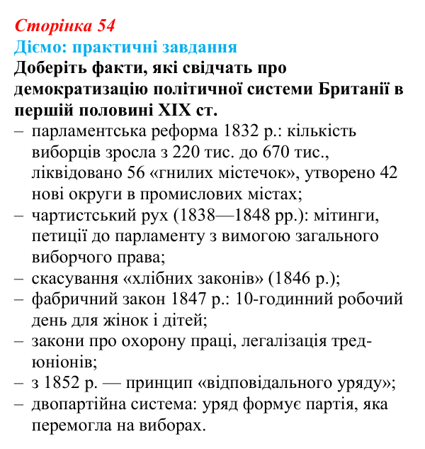 Відповідь до питання 1 на с. 54 (§ 9) зі всесвітньої історії для 9 класу, Щупак 2026: Велика Британія — «майстерня світу»...