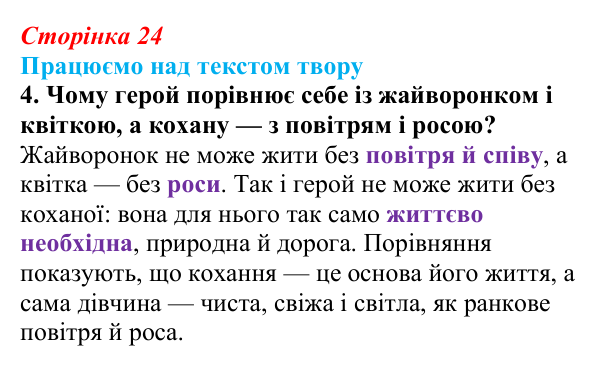Сторінка 24, завдання 4 Відповідь до завдання 4 (с. 24) із зарубіжної літератури для 9 класу, Міляновська 2026: Й. В. Ґете, «Травнева пісня»