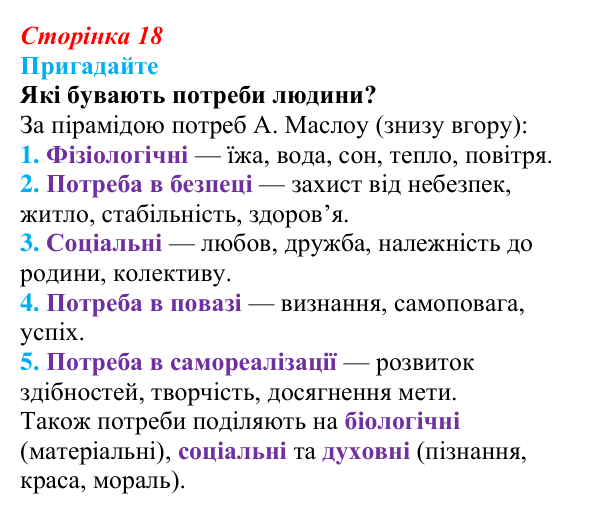 Відповідь до завдання 1 (с. 18) зі здоров’я, безпеки та добробуту для 9 класу, Поліщук 2026: Сучасний комплекс проблем...